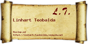 Linhart Teobalda névjegykártya
